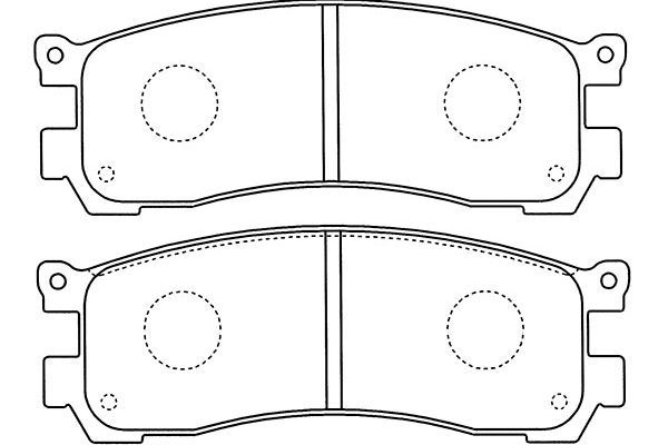 Kavo Parts Stabdžių trinkelių rinkinys, diskinis stabdys