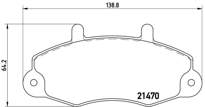 BREMBO P24049 Diskinių stabdžių kaladėlių komplektas