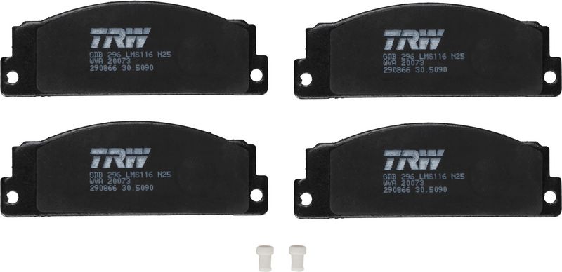 комплект спирачно феродо, дискови спирачки TRW