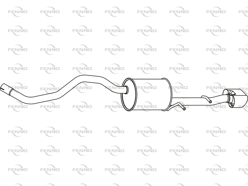 FENNO P49045 Rear Silencer