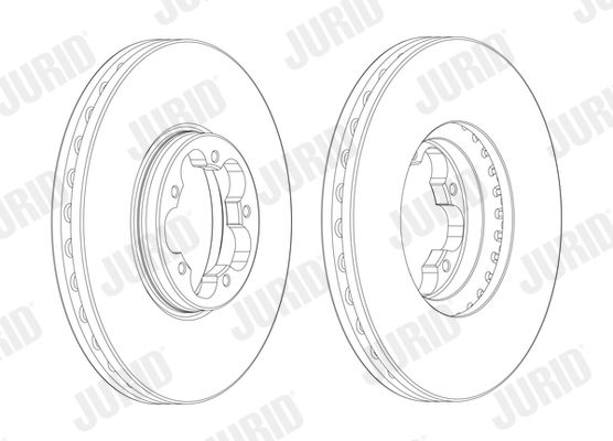 Гальмівний диск, Jurid 563124J-1