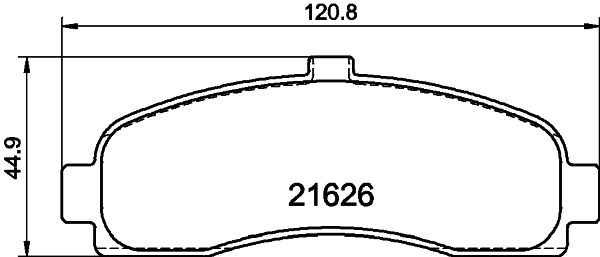 HELLA fékbetétkészlet, tárcsafék 8DB 355 016-501