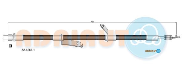 ADRIAUTO TOYOTA шланг тормозной передний правый PRIUS 08-