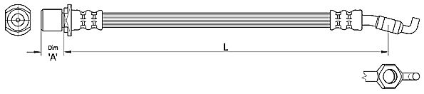 METZGER AUTOTEILE 4110286 - Brake Hose