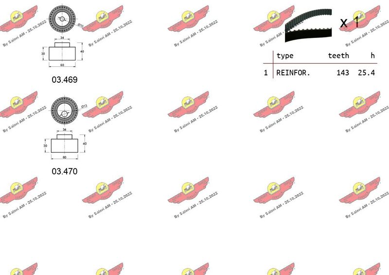 AUTOKIT 04.5223 Timing Belt Kit