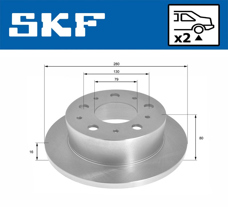 SKF VKBD 90240 S2 Brake Disc