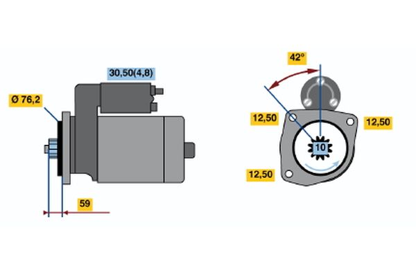 BOSCH 0 986 020 330 Starter