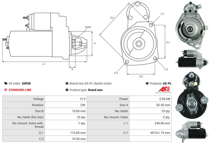 AS-PL S0036 Starter