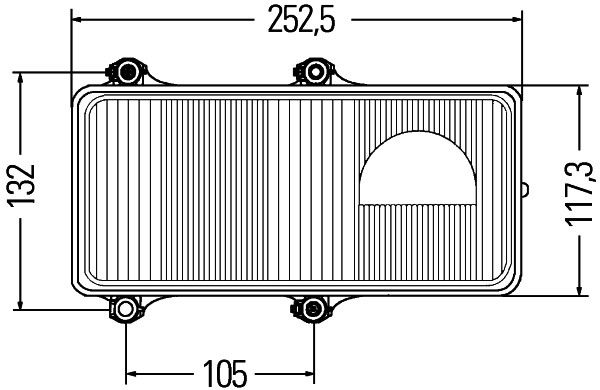 HELLA 1DL 005 600-097 Headlight