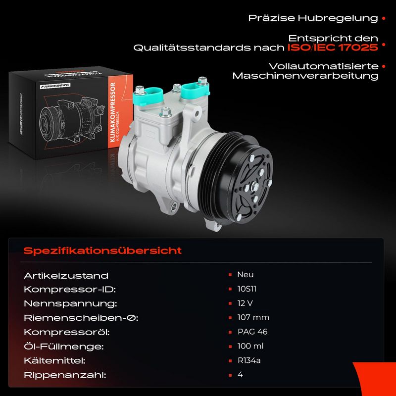 Frankberg 5481FB0031920 Compressor, air conditioning