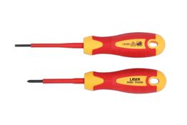 Laser Tools VDE Insulated Screwdriver Set 2pc