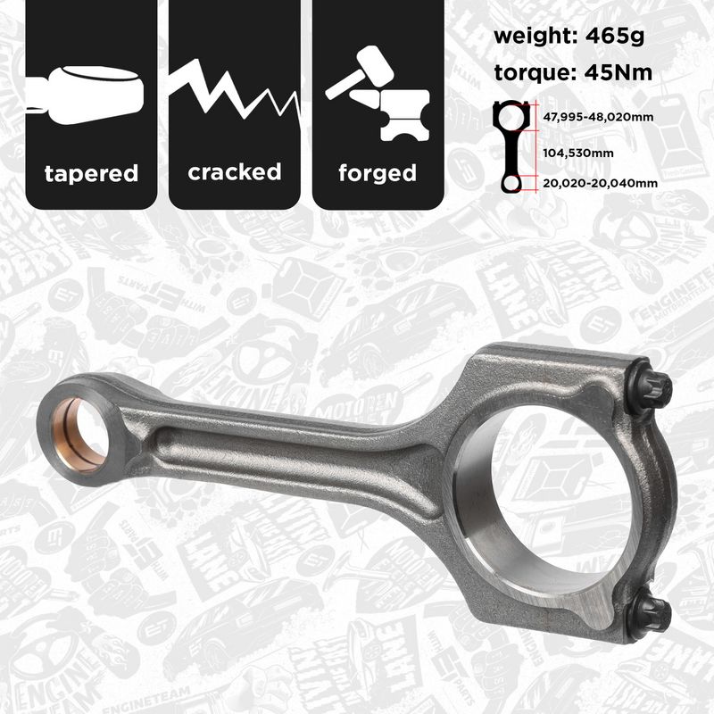 Product Image - Drijfstang - OM0050 - ET ENGINETEAM