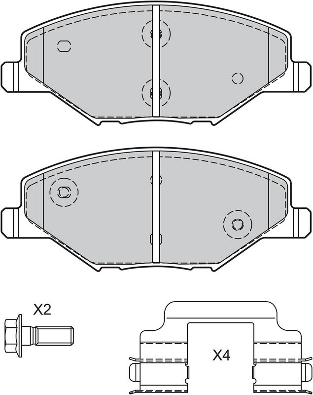 VALEO 601353 Stabdžių kaladėlių komplektas