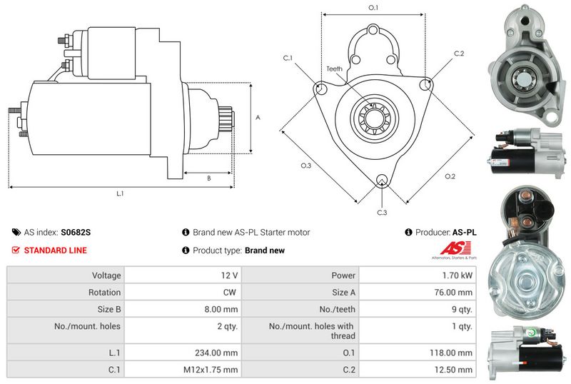 AS-PL S0682S Starter