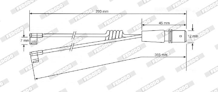 Výstražný kontakt, opotřebení obložení FAI117