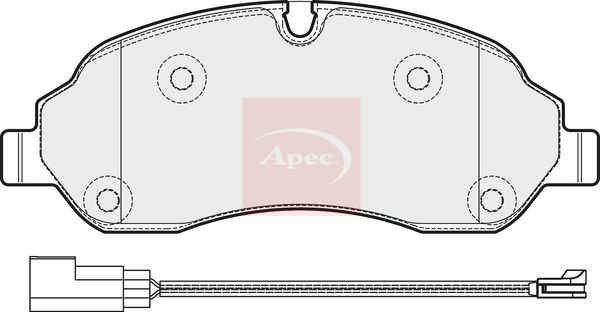 APEC Brake Pad Set, disc brake PAD2036