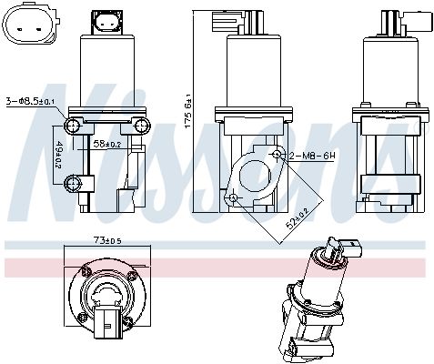 NISSENS 98306 EGR Valve