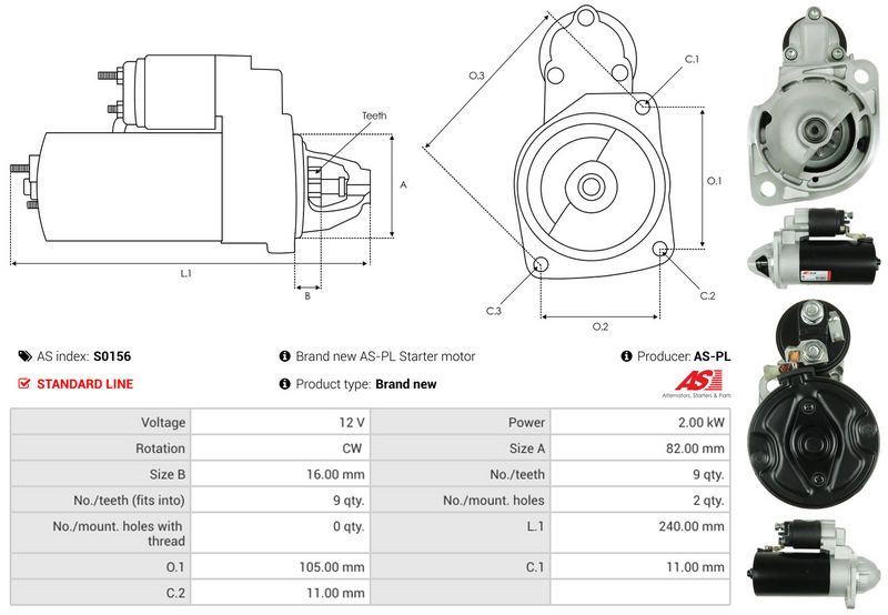 Starter, AS-PL S0156