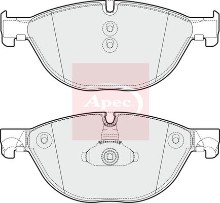 APEC Brake Pad Set, disc brake PAD1739