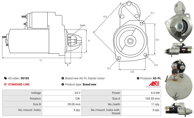 AS-PL S9193 Starter