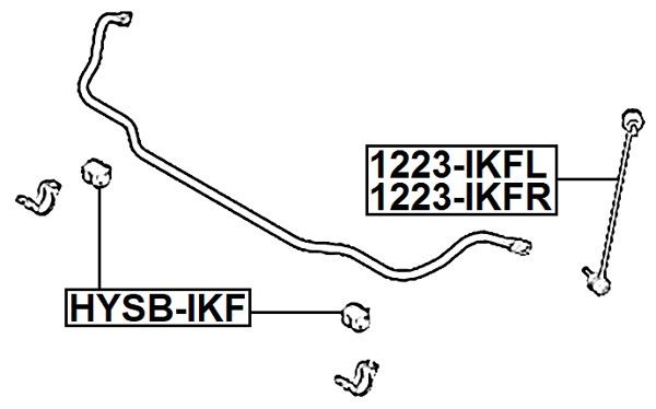 Kinnitus, stabilisaator, FEBEST HYSB-IKF