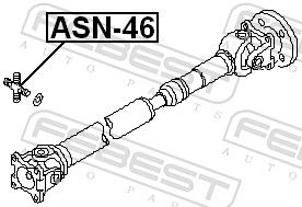 FEBEST ASN-46 Joint, propshaft