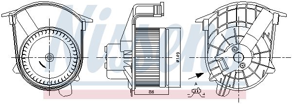 Компресор салону, Mercedes Citan Opel Movano B Renault Kangoo 1.2-Electric 02.08-, Nissens 87262