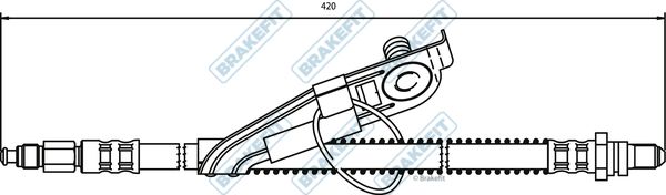 APEC Brake Hose BHO4072