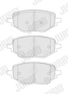 JURID 574288J Brake Pad Set, disc brake