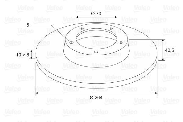 VALEO 197457 Brake Disc