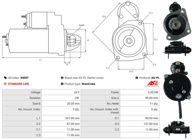 AS-PL S9097 Starter