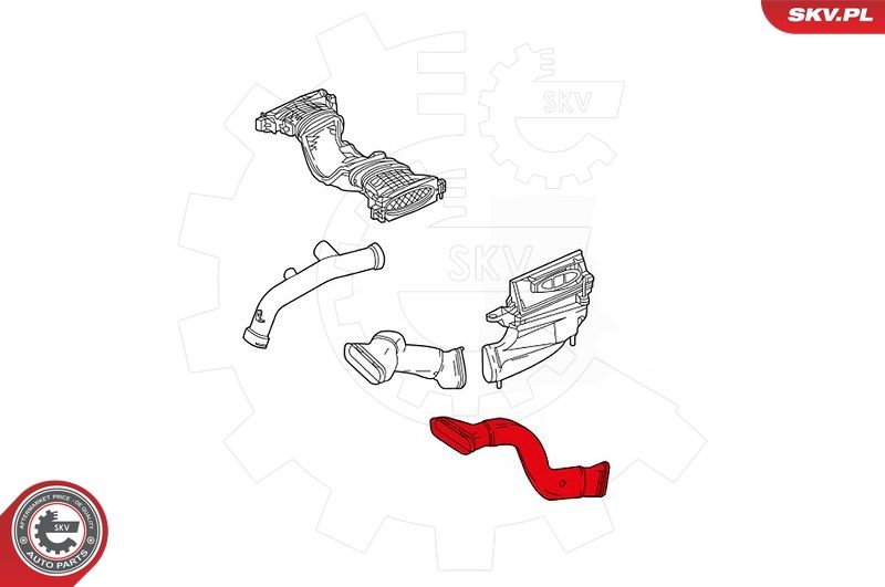 Впускний шланг, повітряний фільтр, Skv Germany 43SKV910