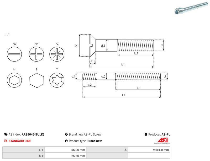 AS-PL ARS9045(BULK) Repair Set, alternator