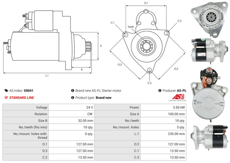 AS-PL S9041 Starter