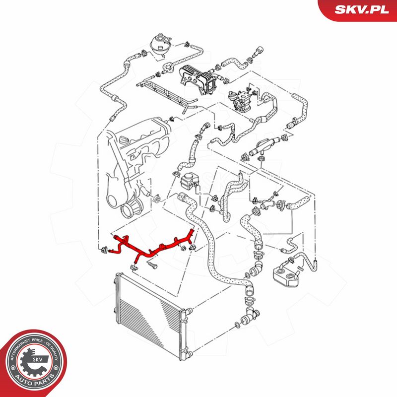ESEN SKV 43SKV767 Coolant Pipe