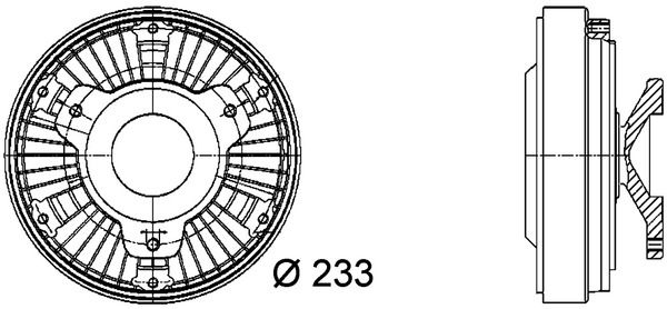 MAHLE CFC 17 000P Clutch, radiator fan