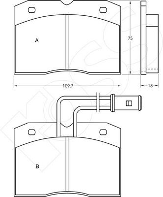 1-GNC R-363 - Brake Pad Set, disc brake