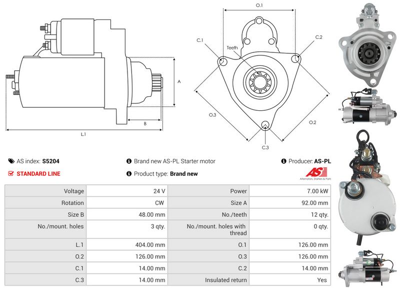 AS-PL S5204 Starter