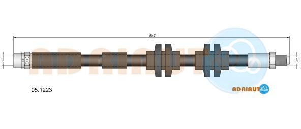 Гальмівний шланг, Adriauto 05.1223