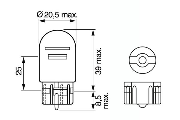 BOSCH 1 987 301 079 Bulb, direction indicator