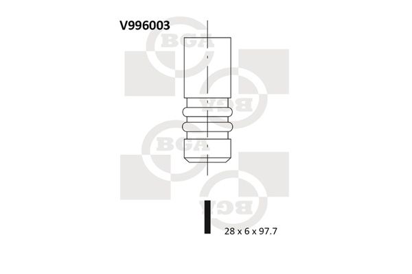 Випускний клапан, Bg Automotive V996003