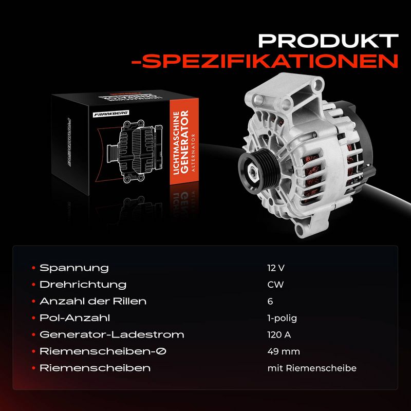 Frankberg 5481FB0001872 Alternator