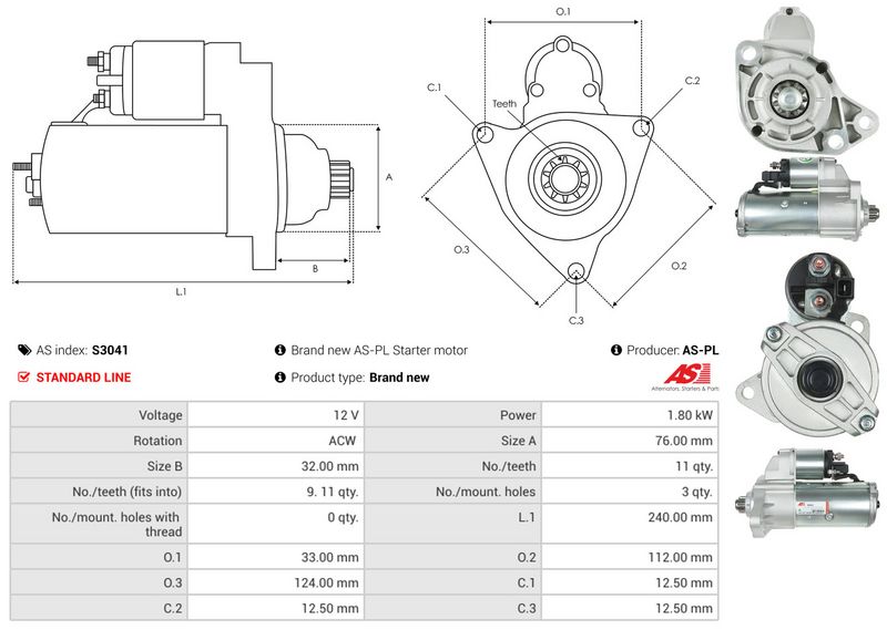 AS-PL S3041 Starter