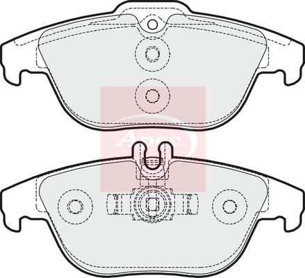 APEC Brake Pad Set, disc brake PAD1619