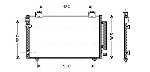 AVA QUALITY COOLING kondenzátor, klíma TO5392D