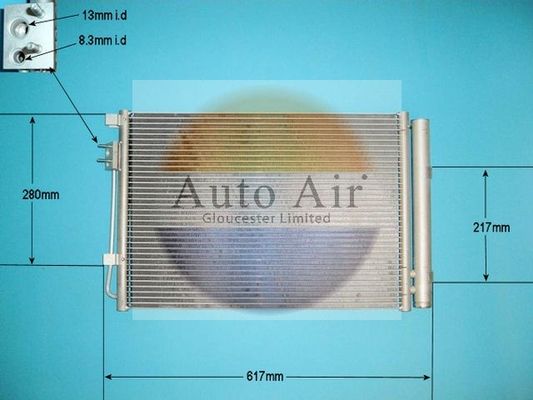 Auto Air Gloucester 16-9634 Condenser, air conditioning