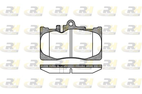 Комплект гальмівних накладок, дискове гальмо, Roadhouse 2890.00