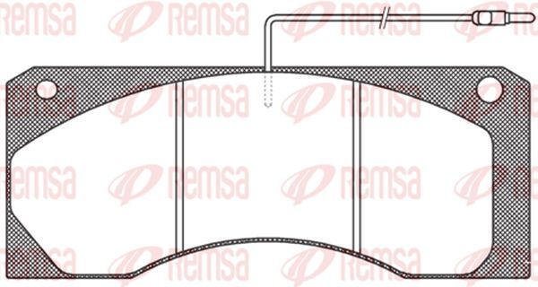 Sada brzdových destiček, kotoučová brzda JCA585.40