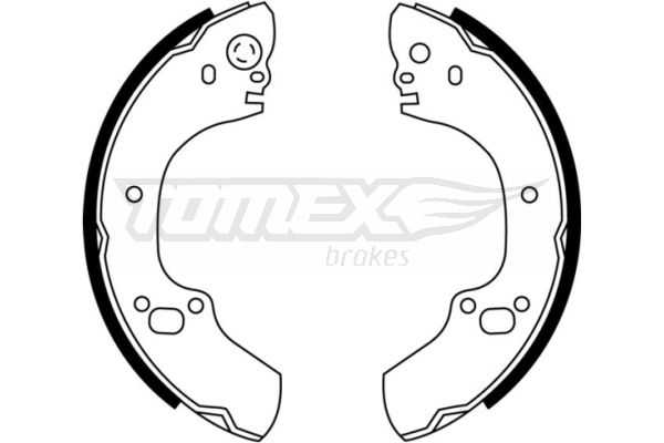 TOMEX Brakes fékpofakészlet TX 22-88