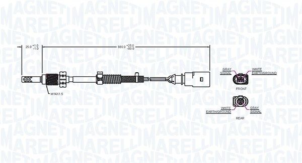 MAGNETI MARELLI 172000087010 Sensor, exhaust gas temperature